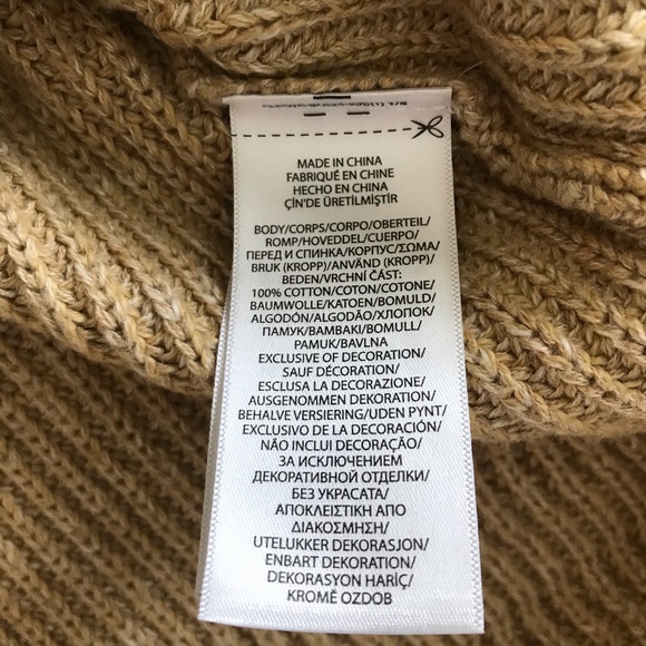 Polo Ralph Lauren Men's Camel Shawl Collar Cardigan Sweater in Large - Picture 6 of 8